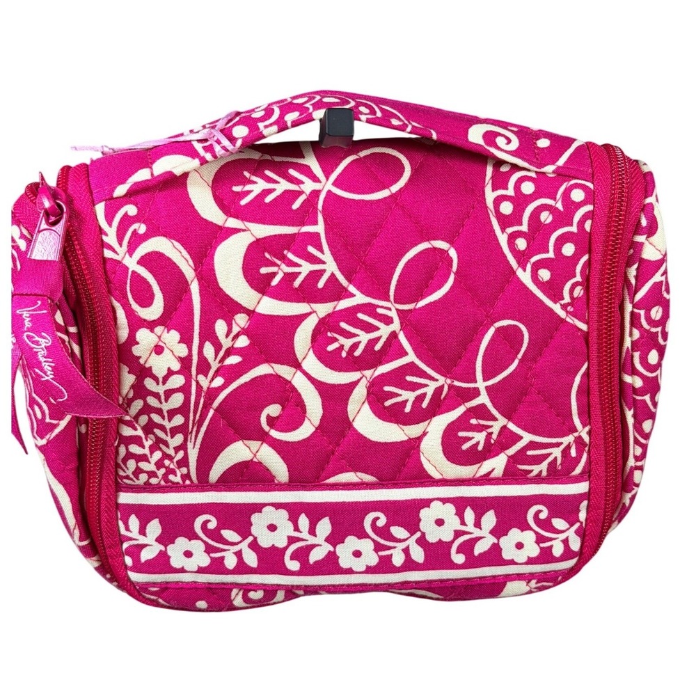 NEW Mini Vera Bradley retired Twirly Bird Pink pattern Hanging Organizer Bag - Picture 1 of 7